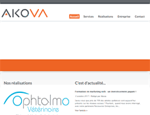 Tablet Screenshot of akova.ca